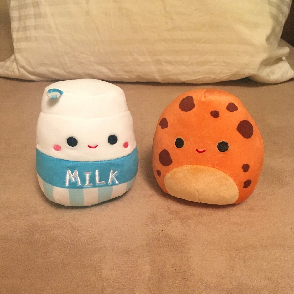 Milk & Cookie 5" Squishmallow Set New